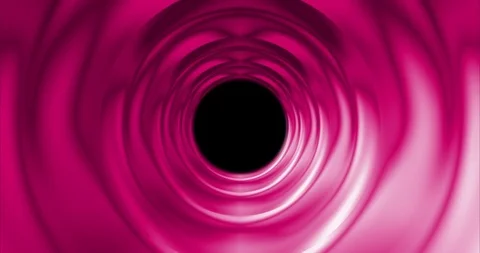 Seamless loop sci-fi futuristic VJ tunnel in pink tones. Stock Footage 123886939