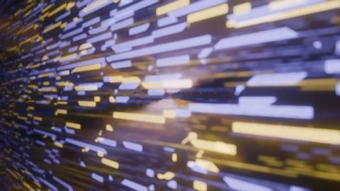 Seamless Loop Sci-Fi Space Time Warp. Futuristic Technology Abstract Background Stock Illustration