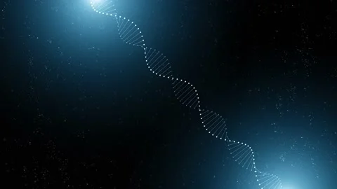 Seamless loop science flickering dna chain background Vidéo 229694510