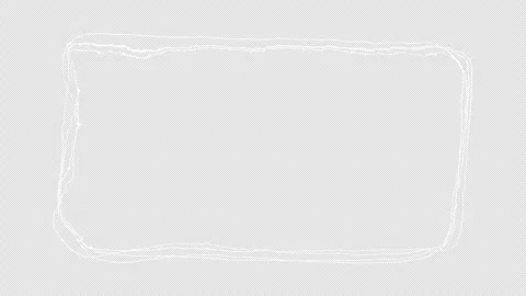Seamless Loop Scribble Frame Alpha Channel Transparent Background Hand Drawn  Stock Footage 333973132