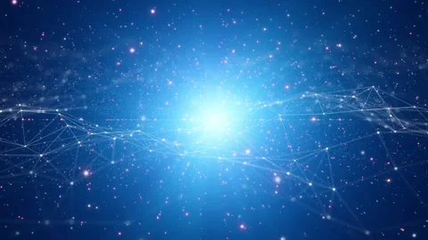 Seamless loop shing glow digital plexus network lines animation Stock Footage 337572821