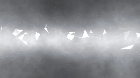 Seamless loop silver white digital technology lines triangles Stock Footage 337573583