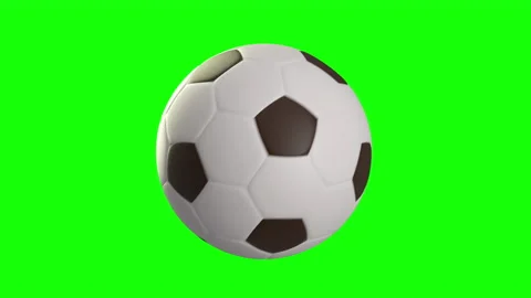 Seamless Loop of Soccer Ball Rotation Stockbeeldmateriaal 139574281
