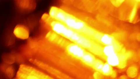 Seamless loop of soft focused orange LED lights blinking Stock Footage 74409380