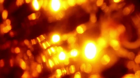Seamless loop of soft focused orange LED lights blinking Stock Footage 74409493