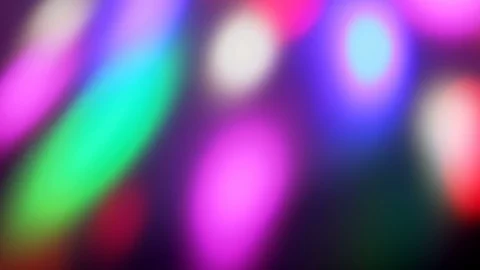 Seamless loop of soft focused spinning LED lights Video stock 85682285