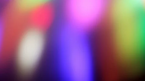 Seamless loop of soft focused spinning LED lights Video stock 85682458