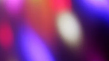 Seamless loop of soft focused spinning LED lights Video stock 85682807