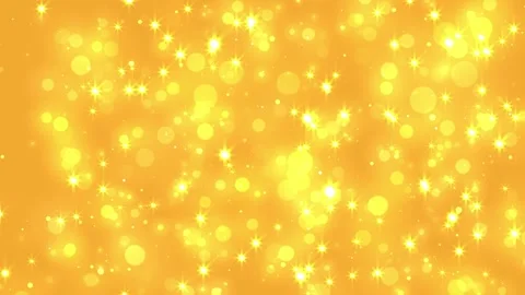 Seamless loop of soft golden and white bokeh light particles Video stock 345814285