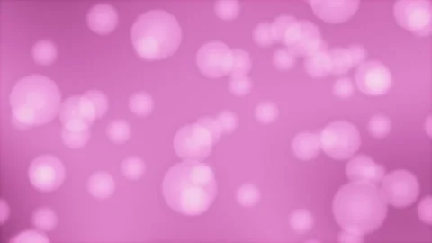 Seamless loop of soft pink bokeh circles on a pastel background Stock Footage 345144653