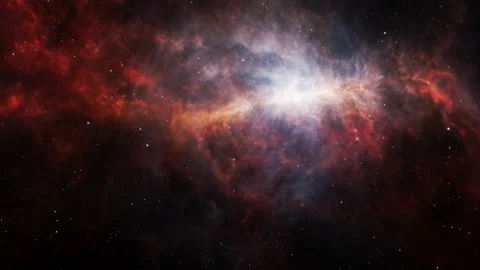 Seamless loop space flight into The dusty side of the Sword of Orion Video stock 140504183