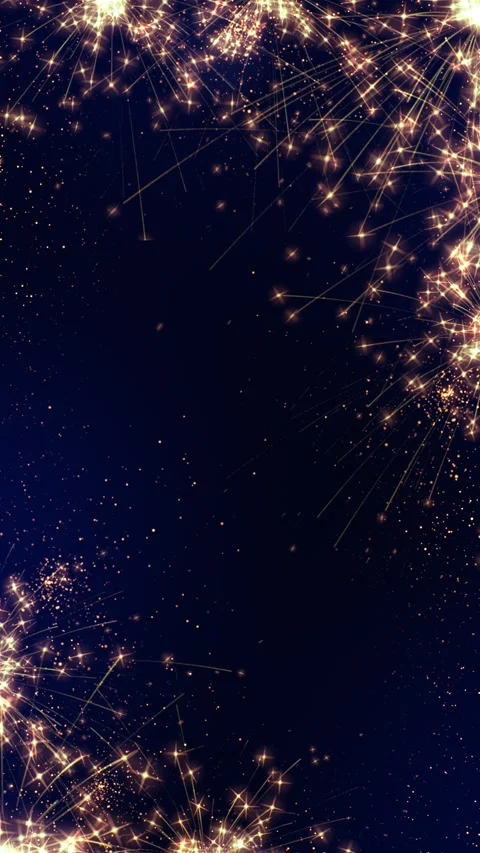 Seamless Loop Sparklers in Corners Stock Footage 317011741