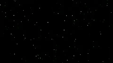 Seamless Loop of Sparkling White Stars Twinkling Against a Deep Black Space 库存影片 345428430