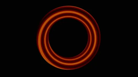 Seamless loop spinning brown vortex textured circle on black background. Stock Footage 235420251