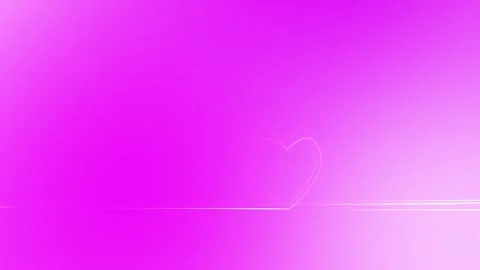 Seamless loop stroke lines heart symbol animation Stock Footage 337662255