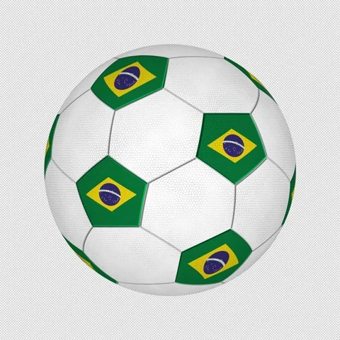 Seamless loop with transparent alpha channel animation of soccer ball Stock-Footage 334941790