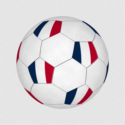 Seamless loop with transparent alpha channel animation of soccer ball Stock-Footage 334942793