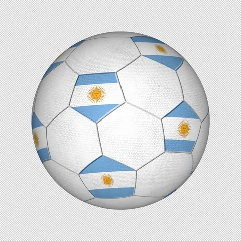 Seamless loop with transparent alpha channel animation of soccer ball Stock-Footage 334947266
