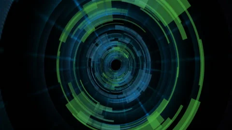 Seamless loop of traveling through a hi-tech tunnel. Video stock 49864509