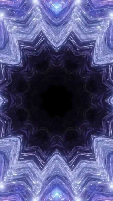 Seamless loop tunnel screensaver video vj loop abstract futuristic purple b.. Video stock 321571840