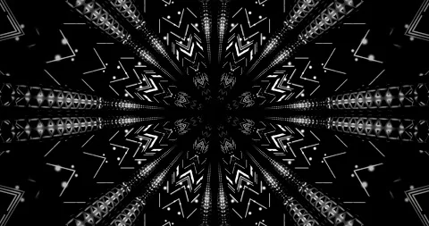 Seamless loop of a tunnel video screensaver with dynamic light pa Stock Footage 318174397