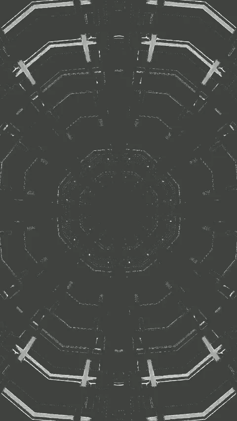 Seamless loop of a tunnel VJ video for captivating screensaver display in m.. Stock Footage 321575868