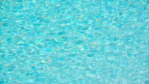 Seamless loop, turquoise blue ripped swimming pool water background Video stock 75653422
