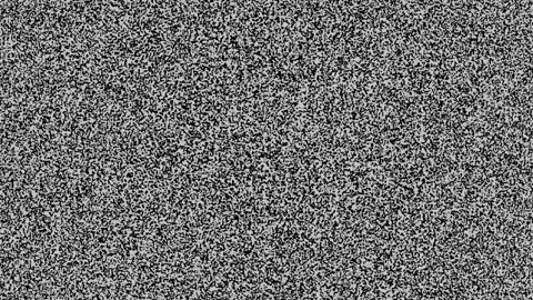 Seamless Loop of TV Static Noise and Analog Television Interference on Screen Vídeos de archivo 345722017