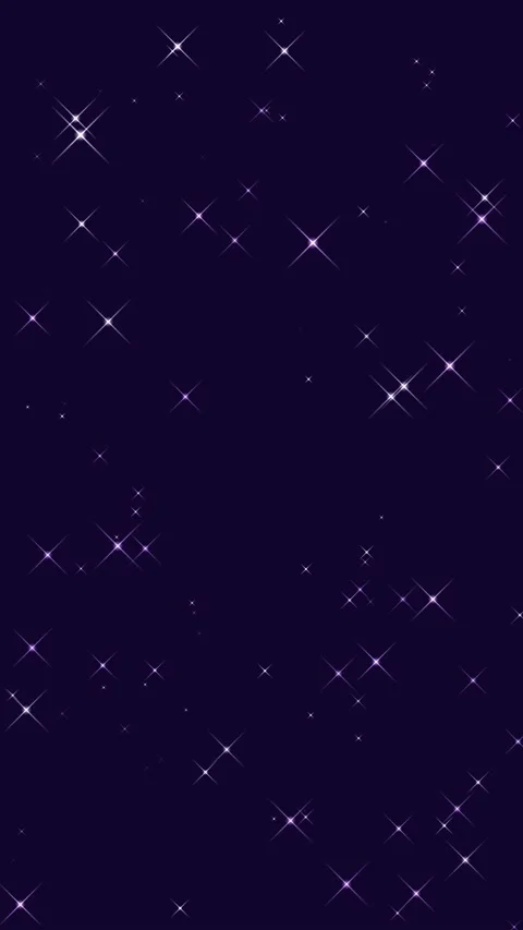 Seamless loop of twinkling stars and sparkling particles on a purple background Stock Footage 339266976