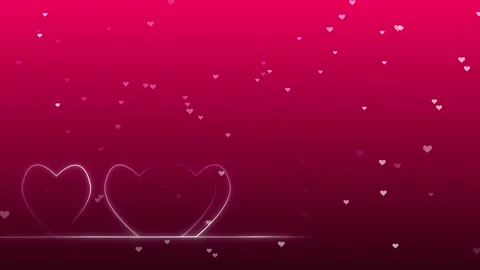 Seamless loop valentines day hearts copy space background Stock Footage 229847037