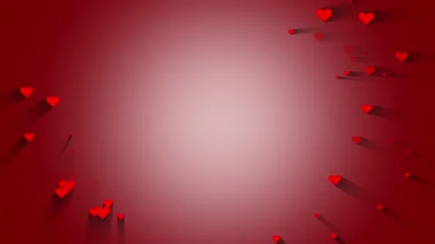 Seamless loop valentines hearts copy space background Stock Footage 229697952