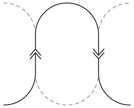 Seamless Loop Vector Element. This monochrome, alternating illustration Illustrazione stock