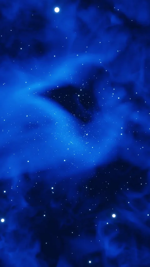 Seamless Loop Vertical Animation Of Flying Through Glowing Nebula And Stars Stock Footage 340827429