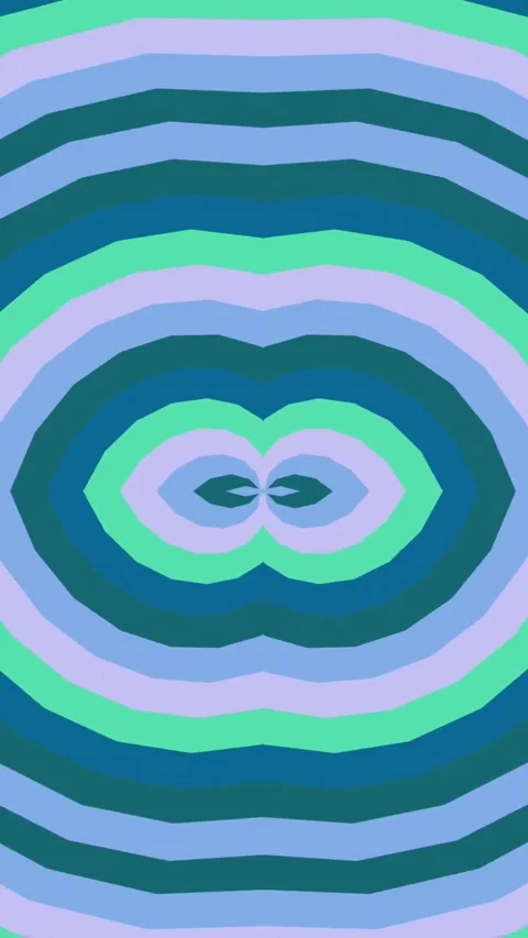 Seamless Loop of Vibrant Blue and Teal Concentric Octagon Geometric Pattern Stock Footage 328233433