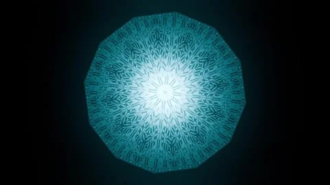Seamless loop of vibrant glowing mandala visual background. HD footage 库存影片 345450107
