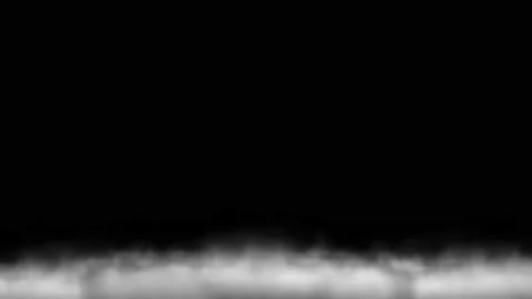 Seamless loop video. Abstract white smoke. Smoke, cloud of fog in dark bg Stockbeeldmateriaal 197822228