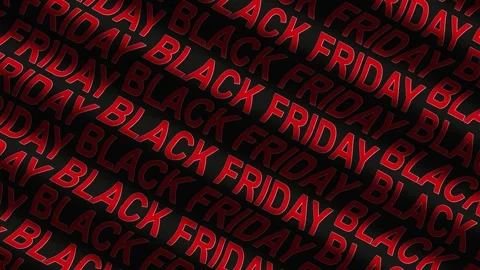 Seamless loop video black friday, graphic element. Sale on a wave cloth. Banner  Stock Footage 240469082