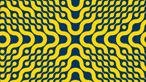 Seamless loop video of geometric shapes animation with blue lines and circles Stock Footage 278264140