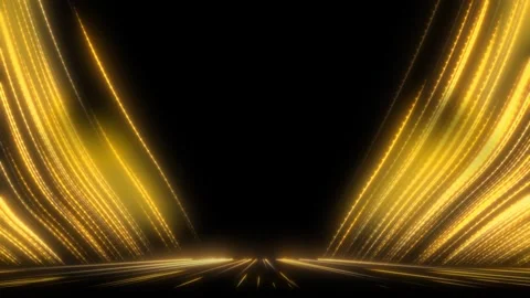 Seamless loop video golden black Oscar award background. Waves of luxury, perfec Stock Footage 264136466