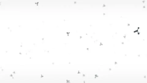 Seamless loop video of molecule model. Black DNA structure research. Science  Stock-Footage 201781053