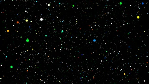 Seamless loop of virtual photons in empty space, simulation Video stock 95504552