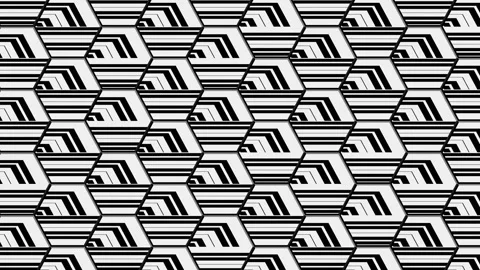 Seamless loop of wallpaper with repeating pattern. 스톡 동영상 343087341