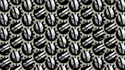 Seamless loop of wallpaper with repeating pattern. Stock Footage 343087343