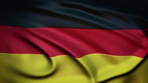 Seamless Loop Waving Silky Country Flag Germany Stock Footage 286346078