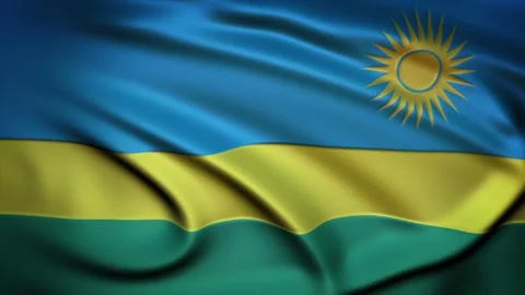 Seamless Loop Waving Silky Country Flag Rwanda Stock Footage 286346581