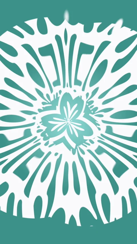 Seamless Loop Whimsical Spinning Green V1 Circular Gel Vertical Video Background Stock Footage 245997243