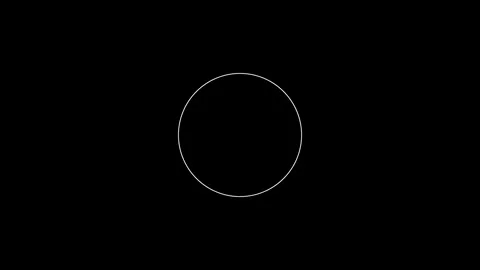Seamless loop of white circle shape on a black background. 스톡 동영상 342711183