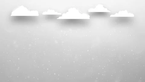 Seamless loop winter clouds with slow snowfall copy space Stock Footage 324217007