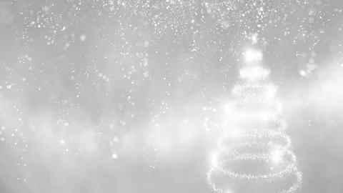 Seamless loop winter glitter snowflakes shine christmas tree animation 库存影片 339714502