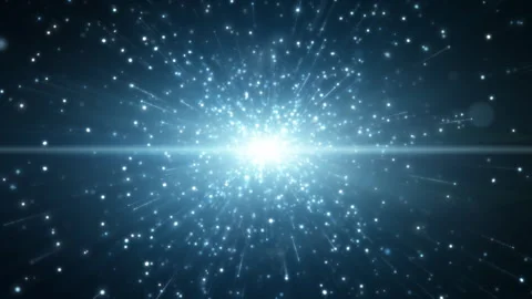 Seamless loopable, Blue particles explosion, Flicker Light effect. Stock Footage 247137313